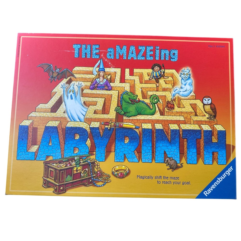 Ravensburger The aMAZEing Labyrinth Board Game 2002 Edition 011476 Strategy Maze